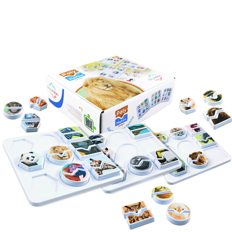 Load image into Gallery viewer, Jogo Poly Match - Animais