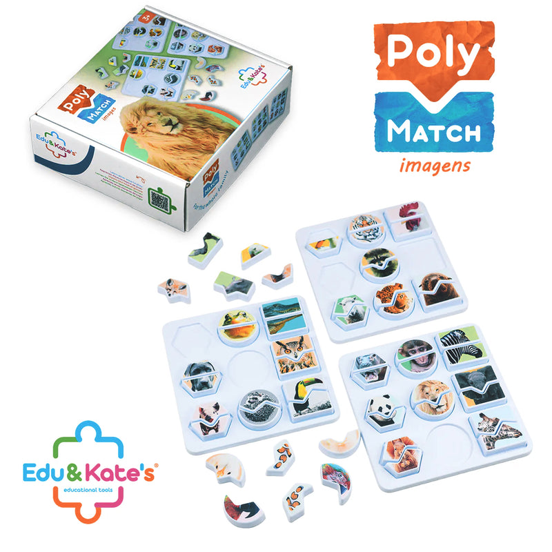 Load image into Gallery viewer, Jogo Poly Match - Animais