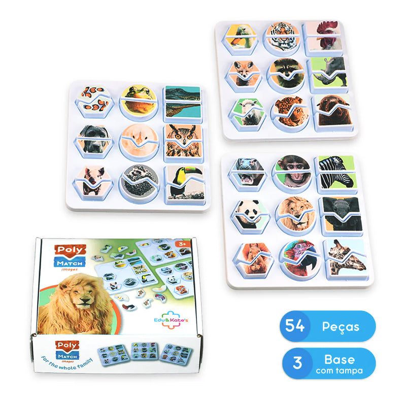 Load image into Gallery viewer, Jogo Poly Match - Animais