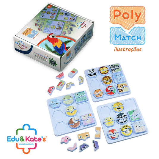 Jogo Poly Match - Ilustrações de Animais