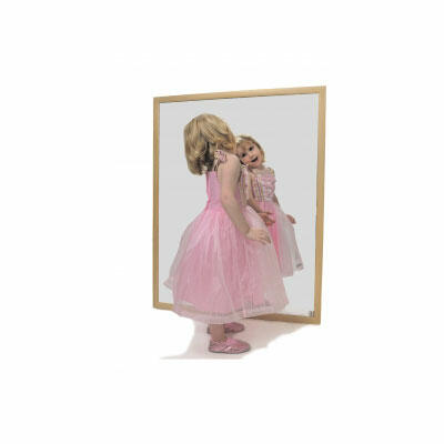 Load image into Gallery viewer, Acrylic mirror with beech wood frame 120x50