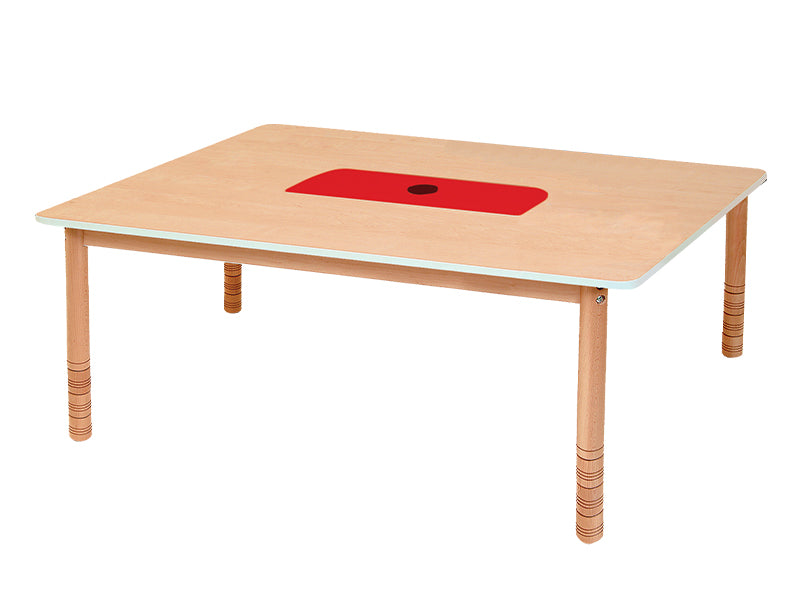 Load image into Gallery viewer, Table with central container 120x80cm