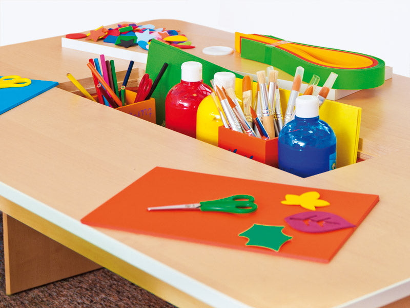 Load image into Gallery viewer, Table with central container 120x80cm