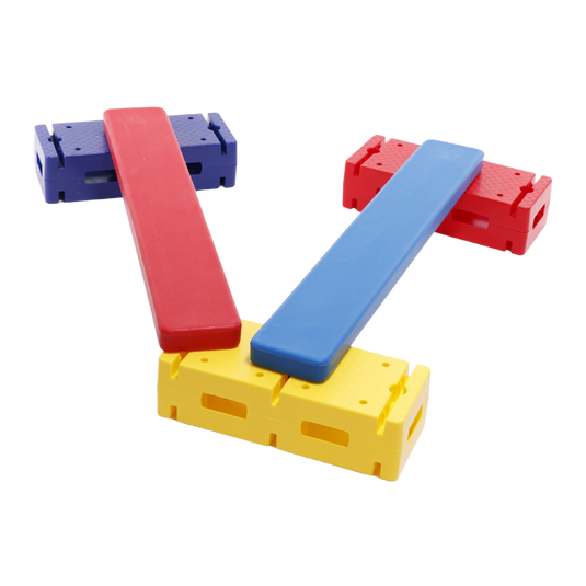 Percurso de Equilíbrio com Ripas e Blocos