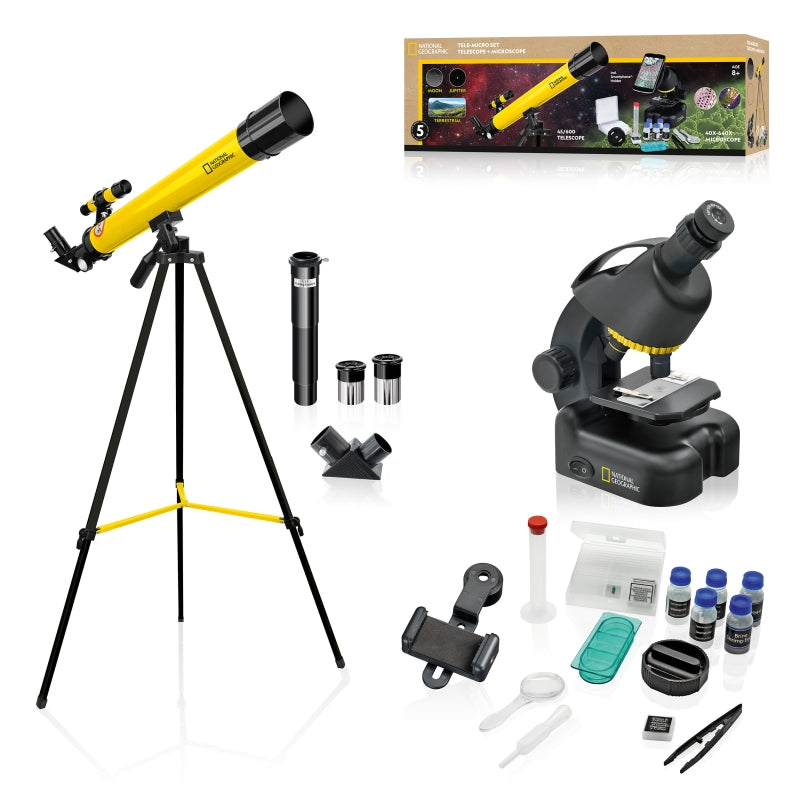 Load image into Gallery viewer, Conjunto Telescópio e Microscópio NATIONAL GEOGRAPHIC para Iniciantes