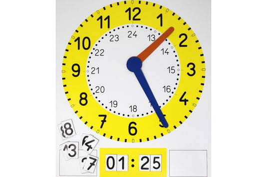 Reloj de pizarra magnética