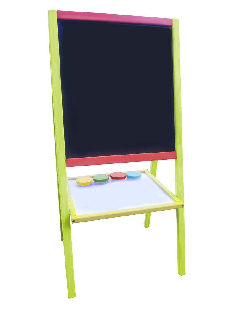 Carregar imagem para visualizador de galeria, Quadro Infantil Dupla Face com Acessórios – Madeira Colorida