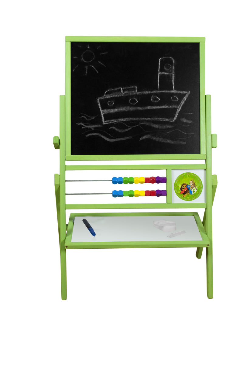 Cargue la imagen en el visor de la galería, Quadro Rotativo Magnético em Madeira Natural com Duplo Contador e Relógios Didáticos