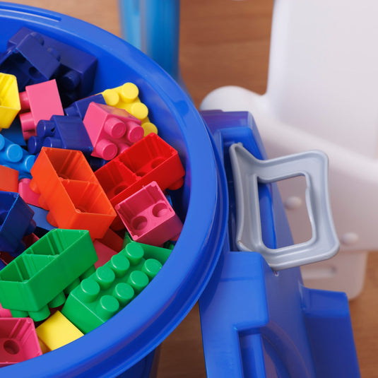 Contentor com 2 kg de Blocos de Construção Coloridos