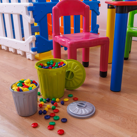 Conjunto de contas coloridas