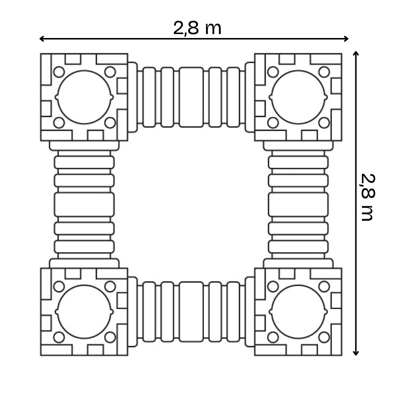Carregar imagem para visualizador de galeria, Conjunto Modular de Brincadeira Quadrotto
