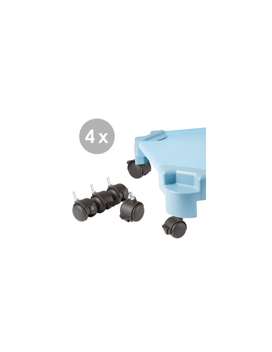 Conjunto 4 rodas para catre evolution