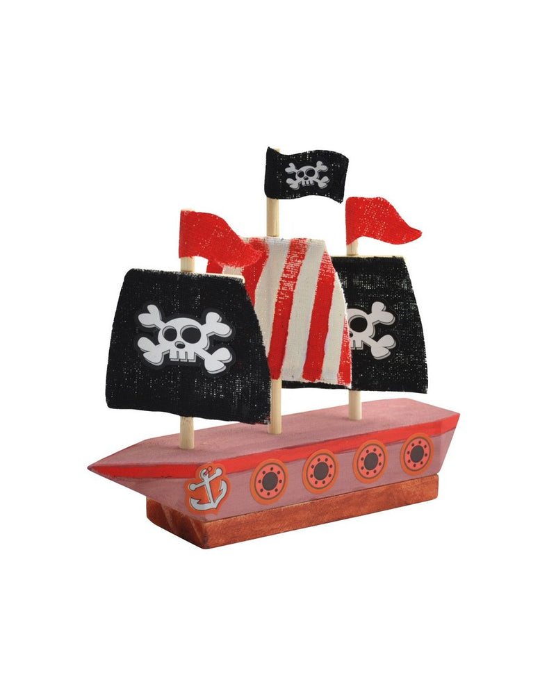 Carregar imagem para visualizador de galeria, Barco Pirata de madeira - Montar e Pintar