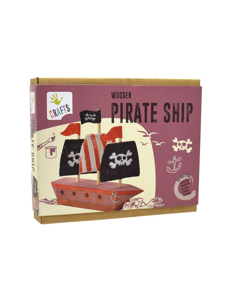 Carregar imagem para visualizador de galeria, Barco Pirata de madeira - Montar e Pintar