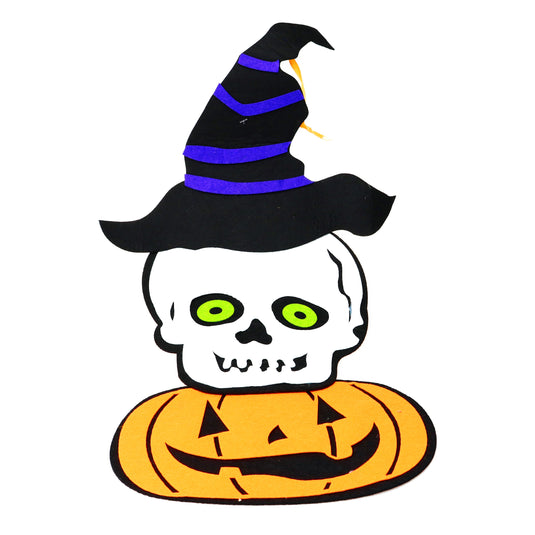 Pingente de Halloween Caveira Abóbora