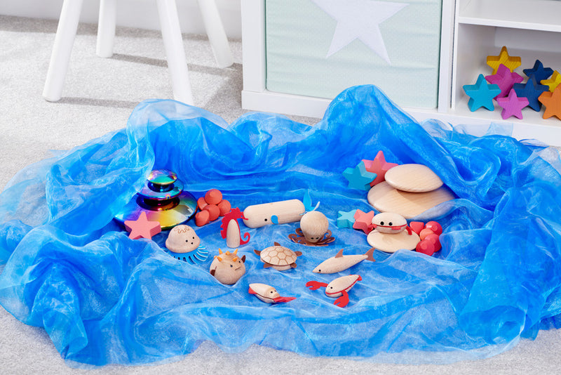 Load image into Gallery viewer, Wooden sea creatures