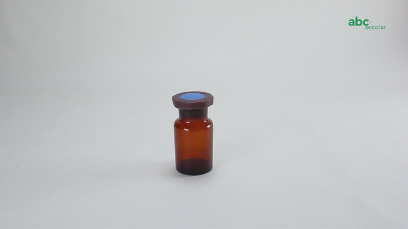 Load and play video in Gallery viewer, Wide mouth amber glass bottle with PE stopper