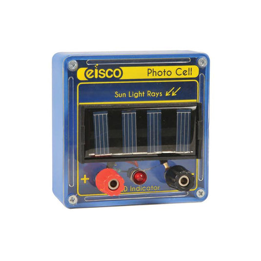 Photoelectric cell with LED, on base