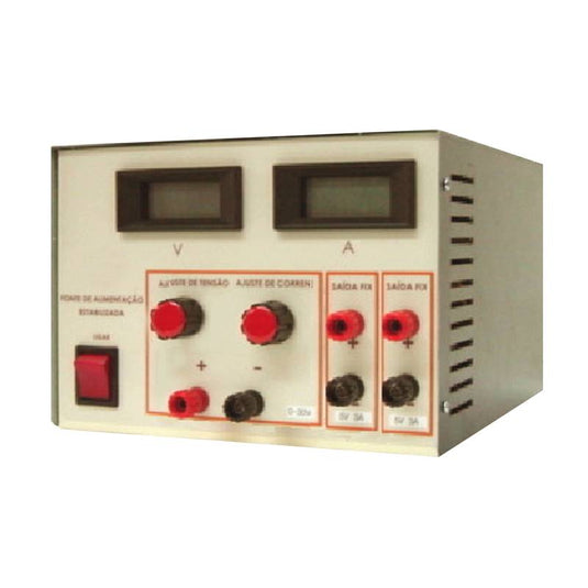 Fonte de alimentação digital CC/CA (0 a 30V - 2A)