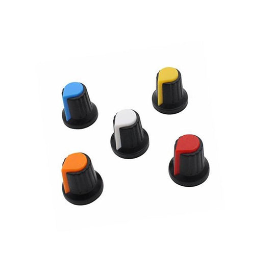 Knob em plástico para potenciómetro rotativo linear