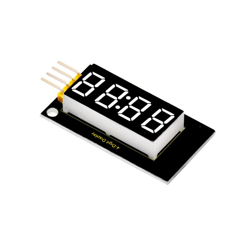 Carregar imagem para visualizador de galeria, Módulo display 4 dígitos LED TM1637 para Arduino Keyestudio
