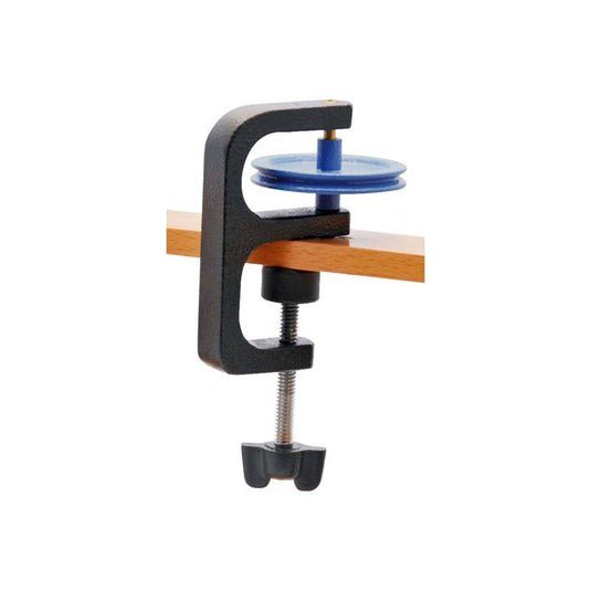 Single pulley with mounting clamp