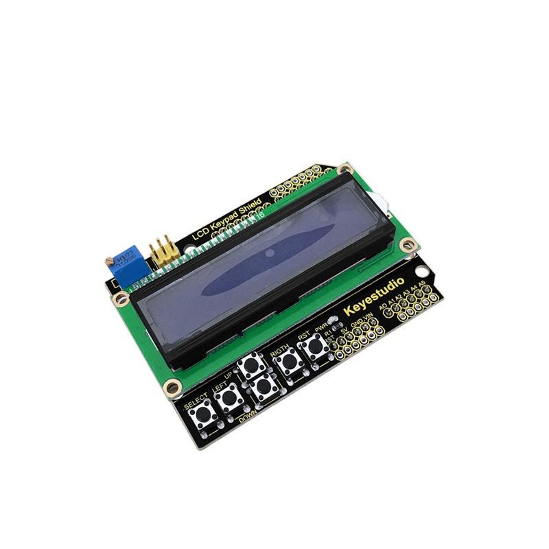 Carregar imagem para visualizador de galeria, Shield Display LCD 16 x 2 para Arduino Keyestudio
