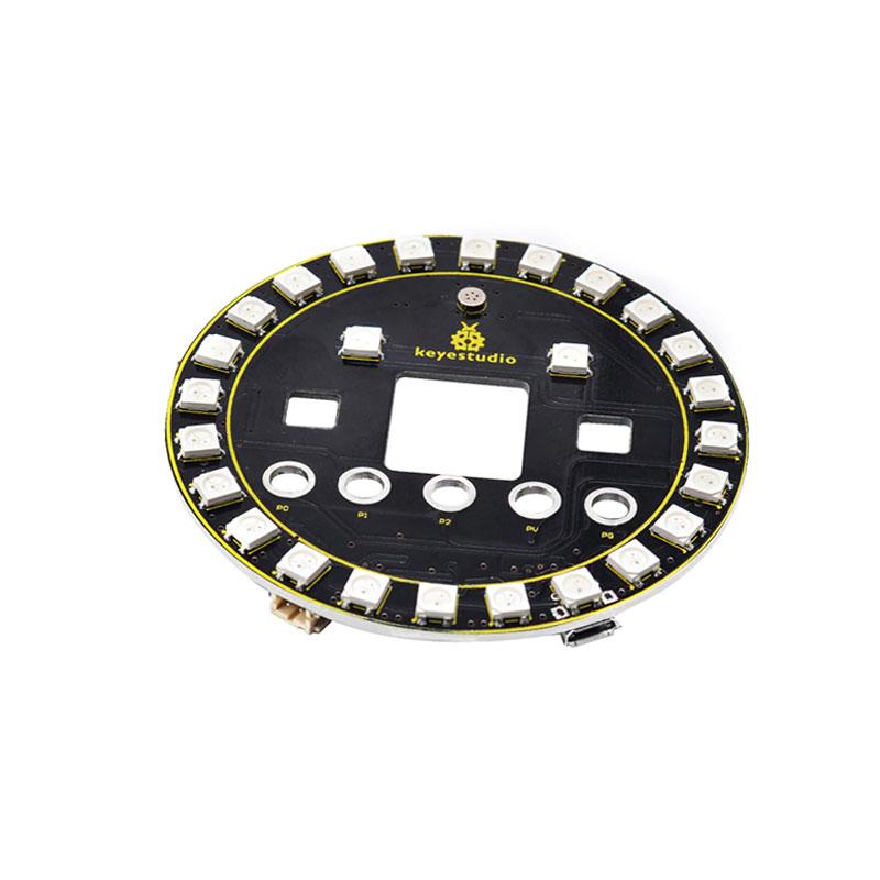 Carregar imagem para visualizador de galeria, Shield de luz RGB 6812 para placa Micro:bit Keyestudio
