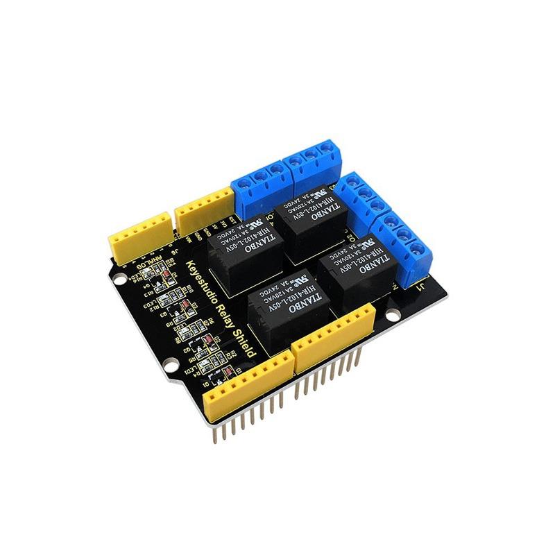 Load image into Gallery viewer, Shield relé 4 canais para Arduino Keyestudio