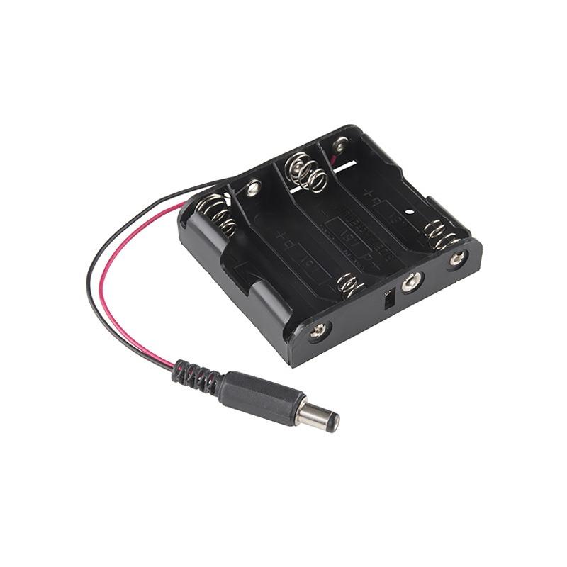 Carregar imagem para visualizador de galeria, Suporte de pilhas AA com ficha Plug P4