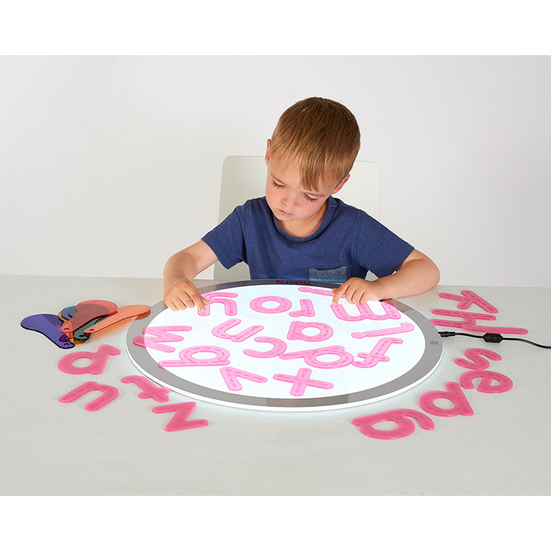 Load image into Gallery viewer, Pink silicone translucent alphabet