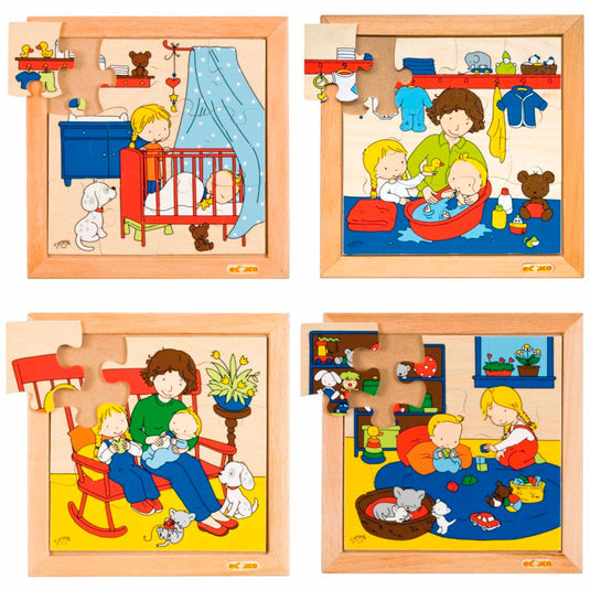 Conjunto de 4 Baby Puzzles