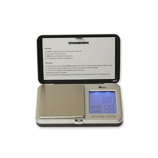 Electronic pocket scale, digital 500g with 0.1g sensitivity