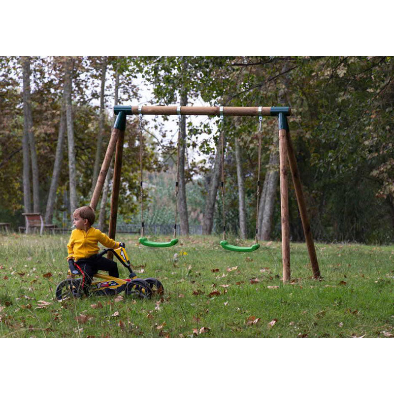 Load image into Gallery viewer, Double wooden swing