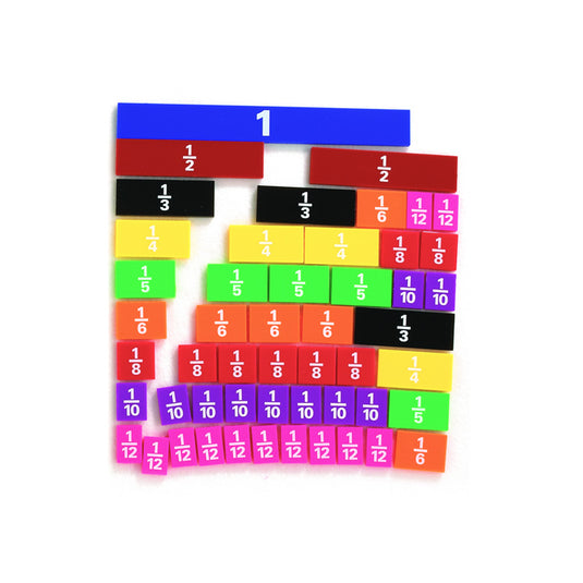 Conjunto de 51 barras fracionárias