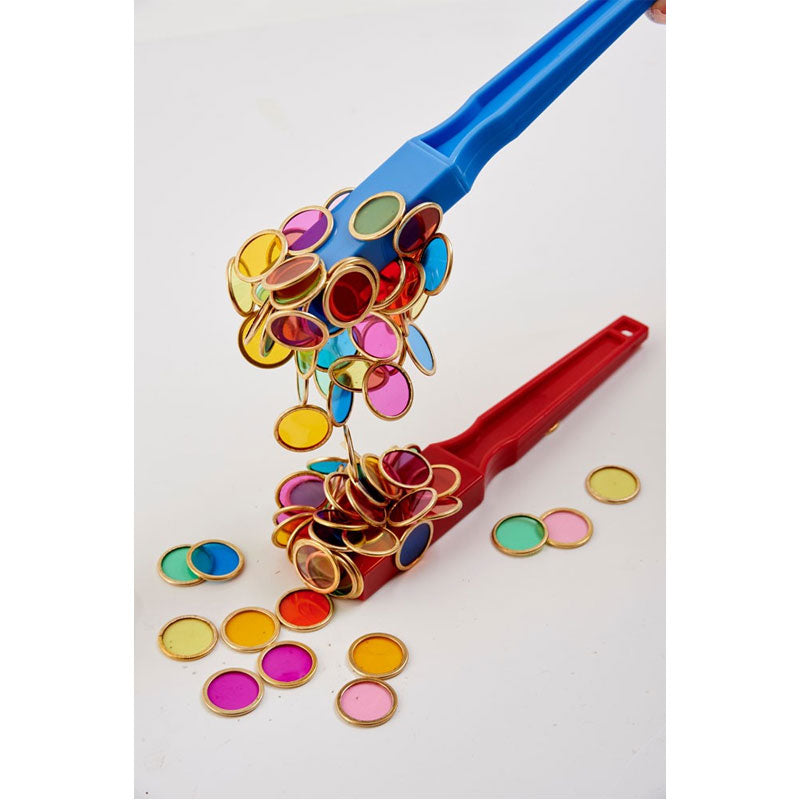 Load image into Gallery viewer, Magnetic bars and 100 magnetic circular tokens