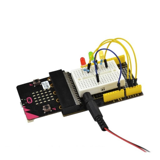 Load image into Gallery viewer, Breakout Board V1 with breadboard for Micro:bit