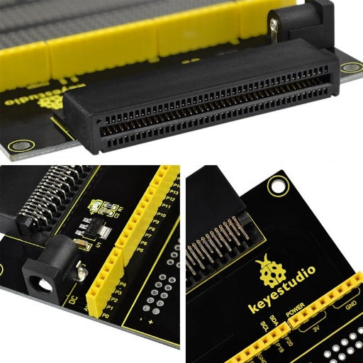 Load image into Gallery viewer, Breakout Board V2 with breadboard for Micro:bit