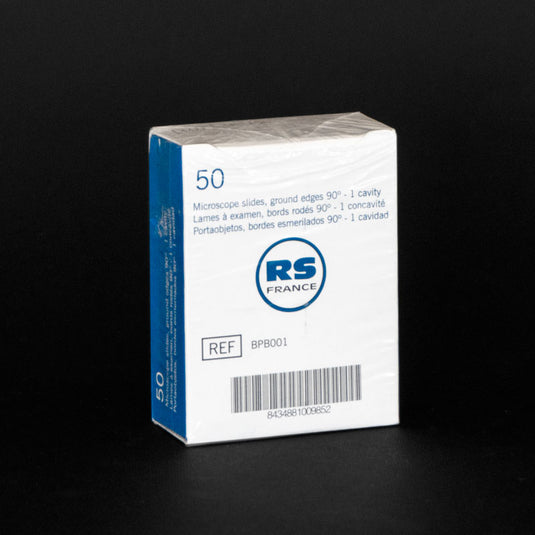 Caixa de 50 lâminas de vidro com 1 cavidade