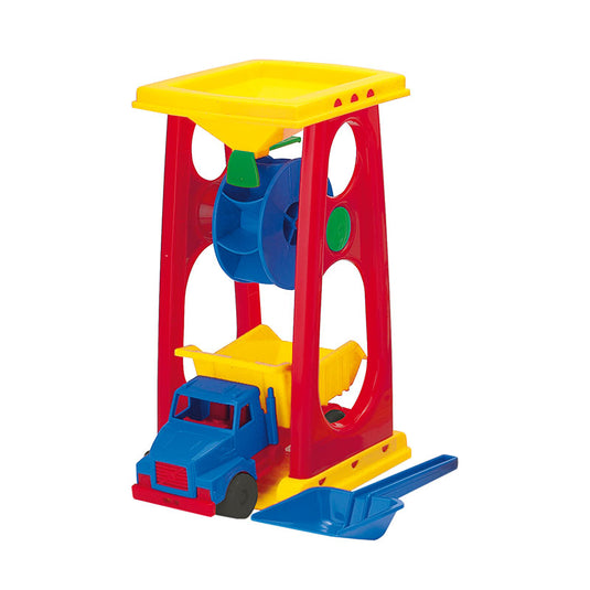 Moinho de areia com camião de transporte