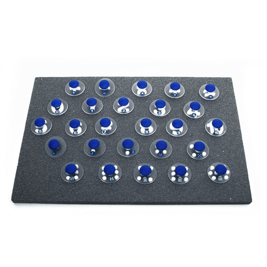 Conjunto de 26 carimbos de números e pontos