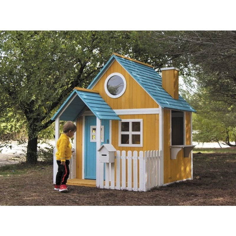 Load image into Gallery viewer, Activity house with terrace in wood in various colors