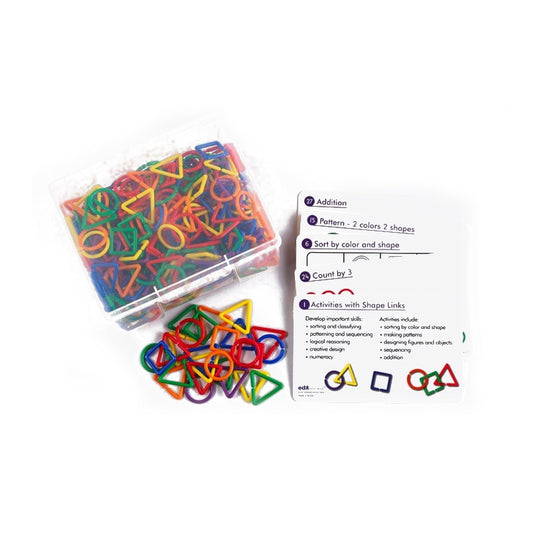 Set of 3 colorful geometric shapes