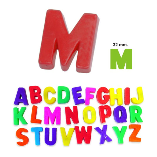 Conjunto de 320 letras maiúsculas magnéticas