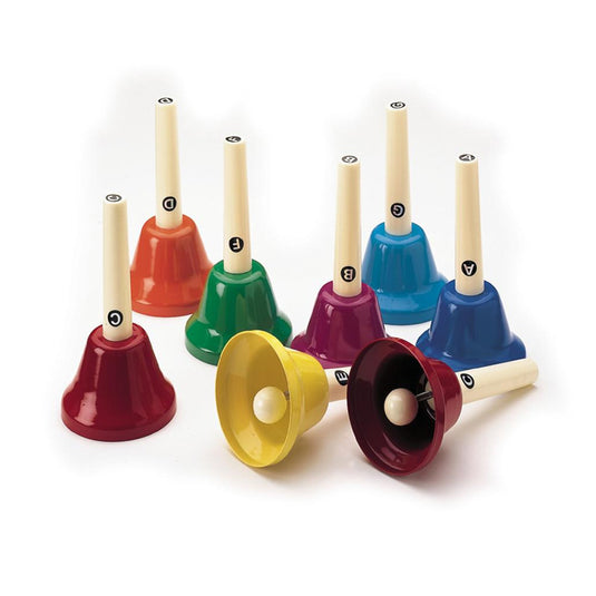 Conjunto de 8 sinos coloridos