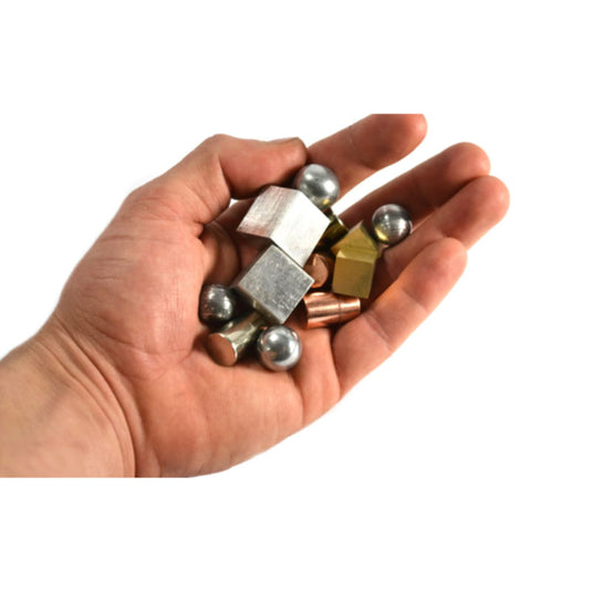 Conjunto de 12 blocos para o estudo da densidade