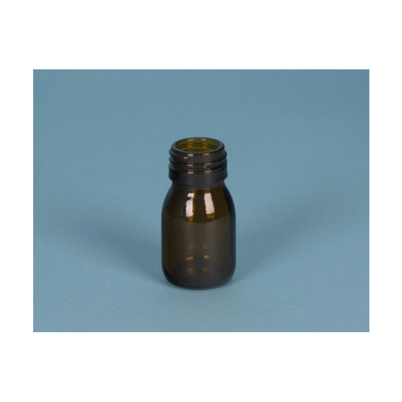 Load image into Gallery viewer, Amber bottle with screw thread