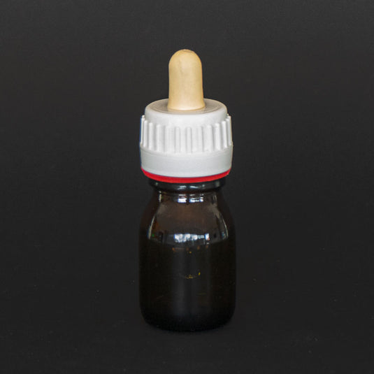 Botella ámbar roscada