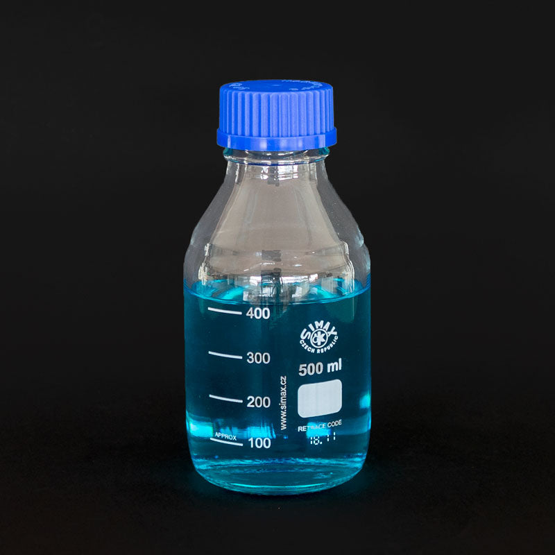 Load image into Gallery viewer, ISO Simax glass jar with blue cap