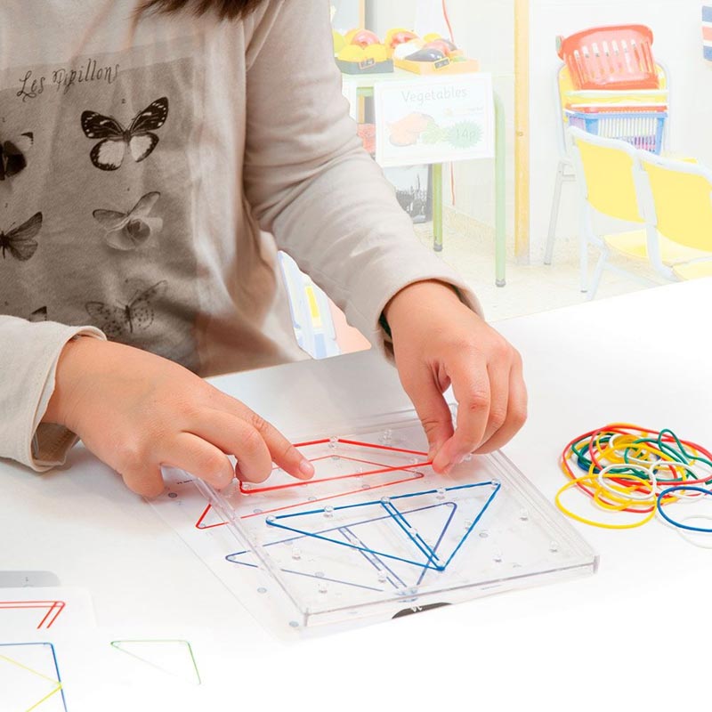 Carregar imagem para visualizador de galeria, Conjunto de 6 geoplanos transparentes